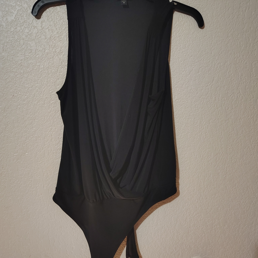 Express Black Sleeveless Bodysuit